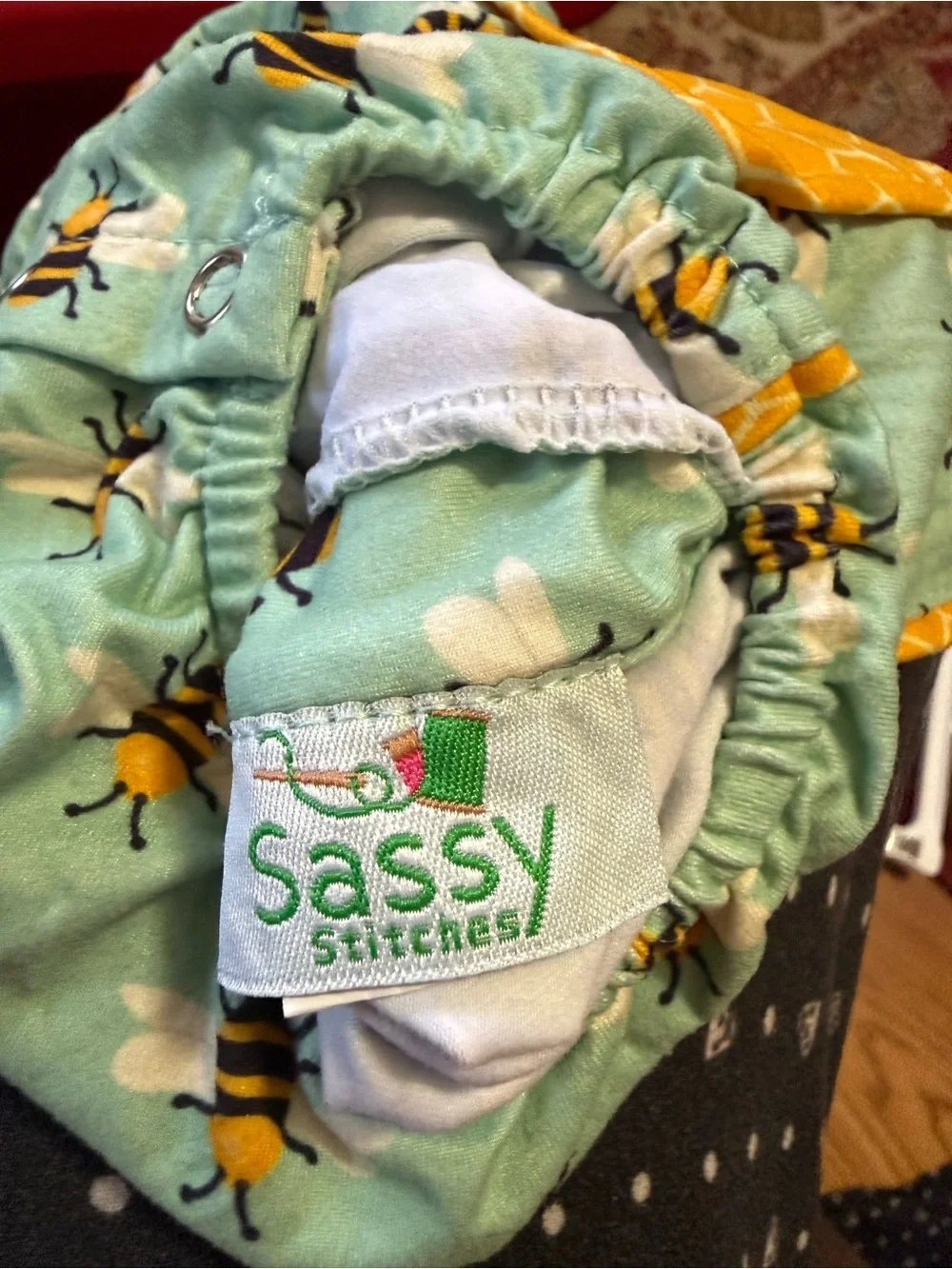 Sassy Stitches Bumblebee Romper